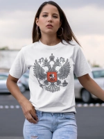 Футболка принт Россия