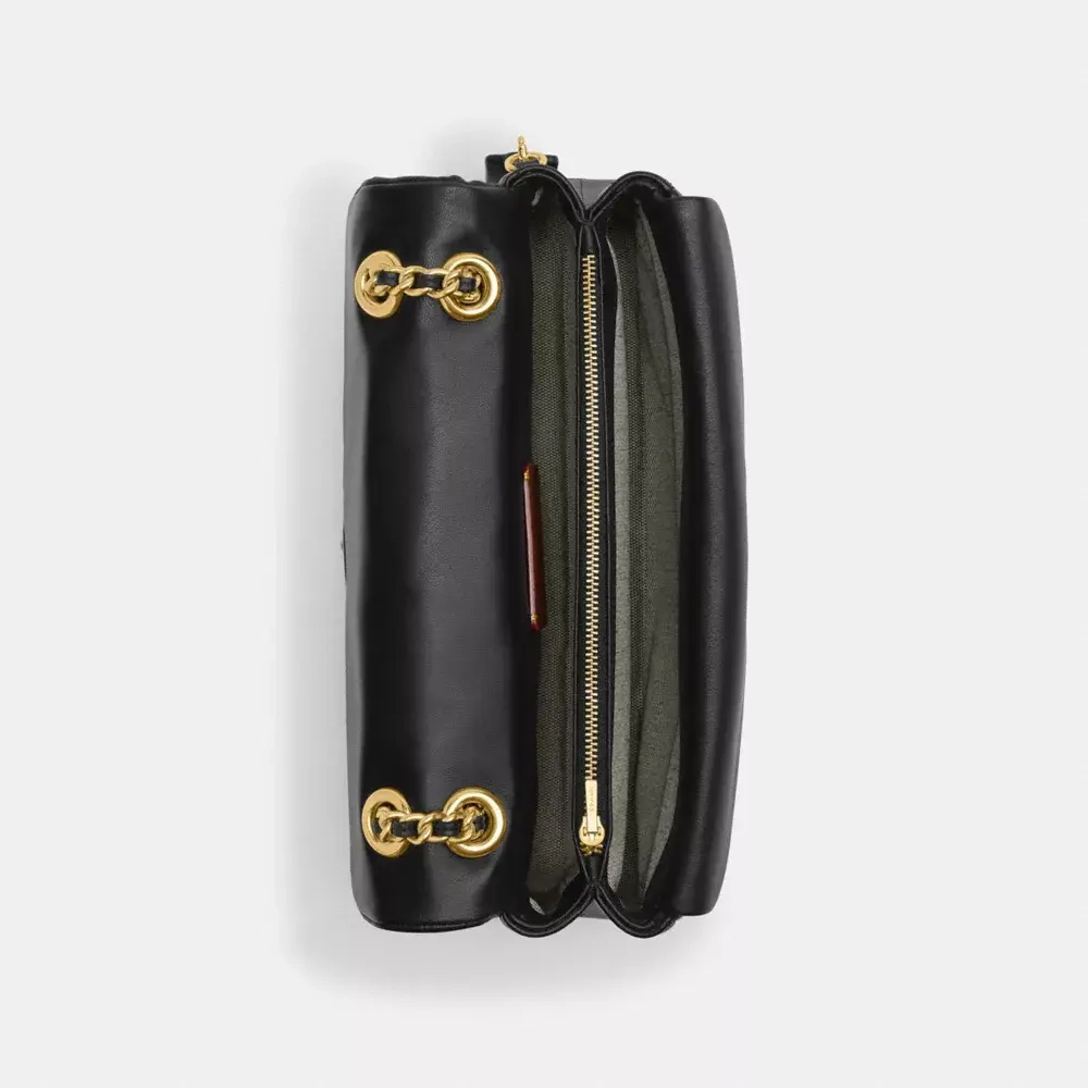 COACH СУМКА ЧЕРЕЗ ПЛЕЧО TABBY 26 С МЯГКОЙ ПОДКЛАДКОЙ, ЧЕРНЫЙ/ЗОЛОТОЙ