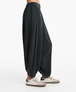 OYSHO Брюки-баллоны из 100% хлопка, темно-серый