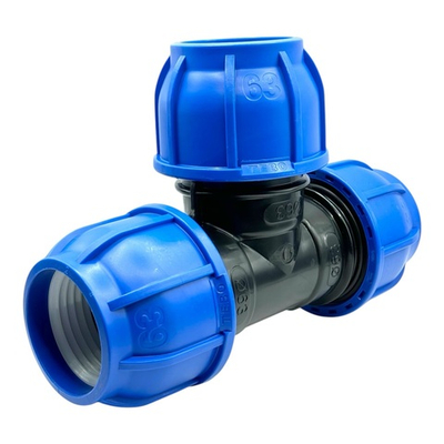 Тройник TEBO соединительный равнопроходной 63x63x63