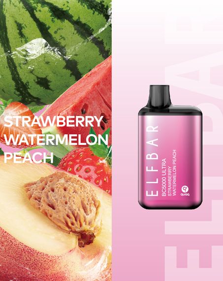 Elf Bar BC5000 ULTRA - Strawberry Watermelon Peach (5% nic)