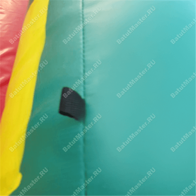 Большой надувной батут-горка "Корабль флибустьеров" 12*8*6 м