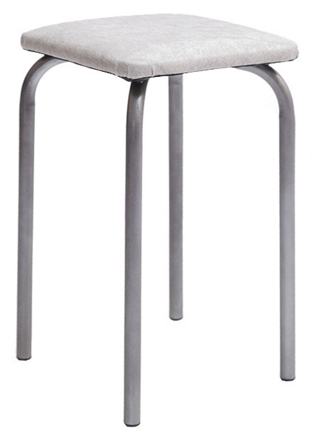 Табурет к/з бел.сер. К-с белый