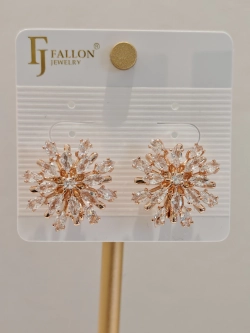 Серьги Fallon «Сияние» Gold 18K