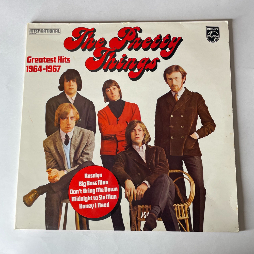 Винтажная виниловая пластинка LP The Pretty Things Greatest Hits 1964 1967 (Англия 1975)
