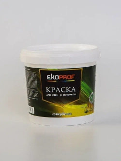 Краска для стен и потолков 1,5 кг супербелая AKRIMAX акриловая, быстросохнущая, для внутренних работ, матовое покрытие, белый