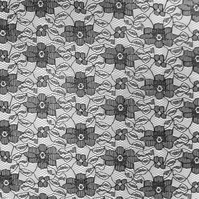 Кружево Гипюр, 150 см, чёрный