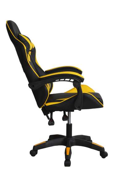 Кресло игровое Gramber Е08 Экокожа черная/Экокожа желтая