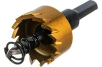 Коронка HSS с нитридтитановым покрытием по металлу 25 мм DENZEL 724104