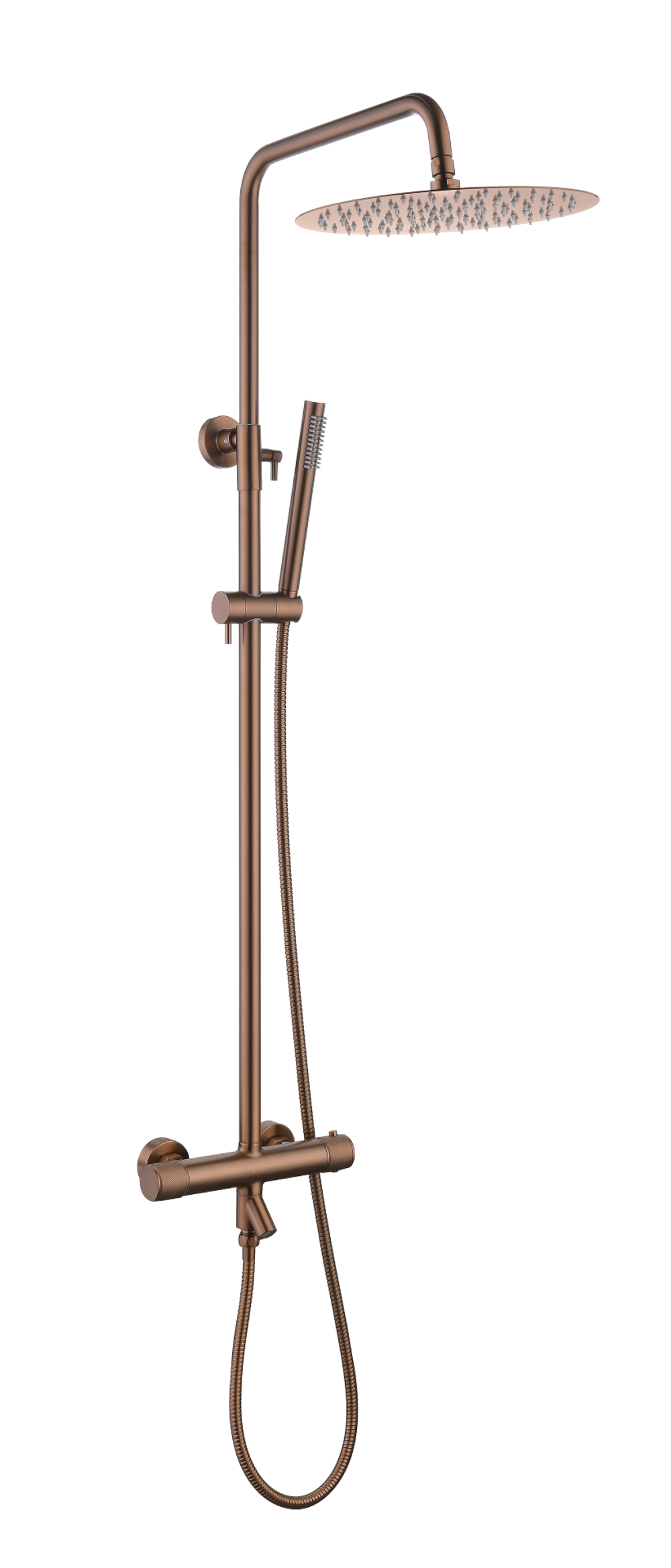 Стойка для душа c термостатом UNO Brushed Bronze