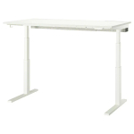 Письменный стол с регулировкой по высоте - IKEA MITTZON/МИТТЗОН ИКЕА, 160х80х62-126 см, белый