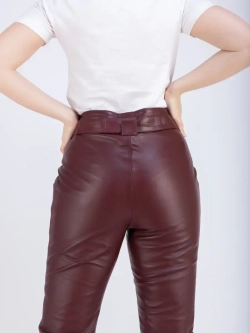 Брюки кожаные женские натуральные