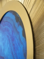 Металлический декор "Голубая планета"