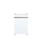 Тумба напольная с дверцами IDDIS Zodiac, 50 см, белая/под дерево, ZOD5ADFi95