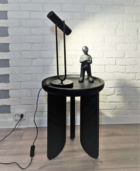 Стол кофейный York, Ø45х50 см, черное дерево