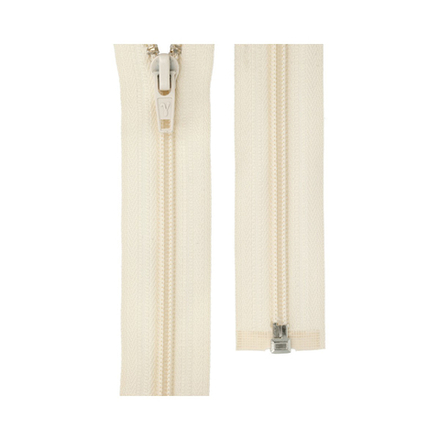 Молния Спираль "GAMMA", р/м, 50 см, однозамковая, №296 слон.кость