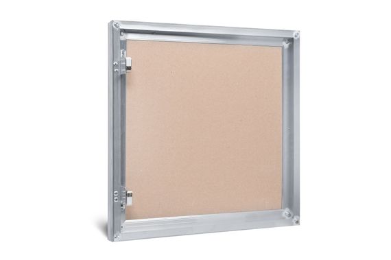 Люк под покраску Короб 200х300 мм (ШxВ, 20х30 см) с потайной петлей, алюминиевый, нажимной