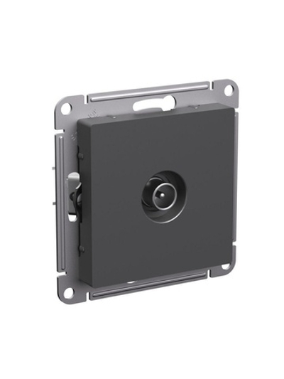 Розетка телевизионная оконечная TV AtlasDesign 1дБ механизм базальт SE ATN001491