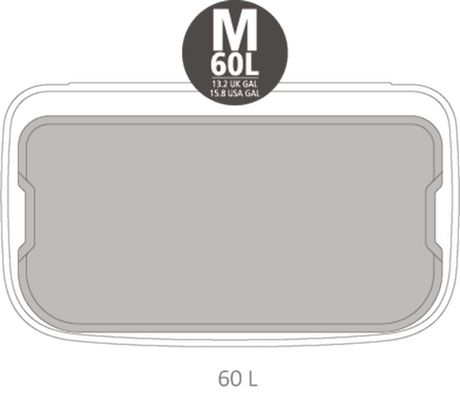 Мусорный бак Bo Touch Bin 60л Brabantia Стальной матовый Fingerprint Proof