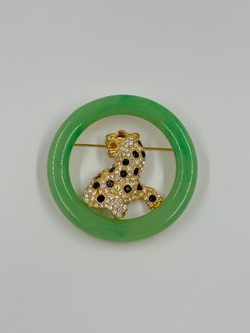 Брошь Леопард Kenneth Jay Lane