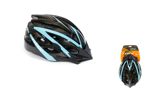 Шлем вело TRIX кросс-кантри регулировка обхвата L 59-60см In Mold сине-черный