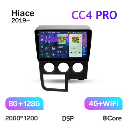 Teyes CC4 Pro 10,2"для Toyota Hiace 2019+