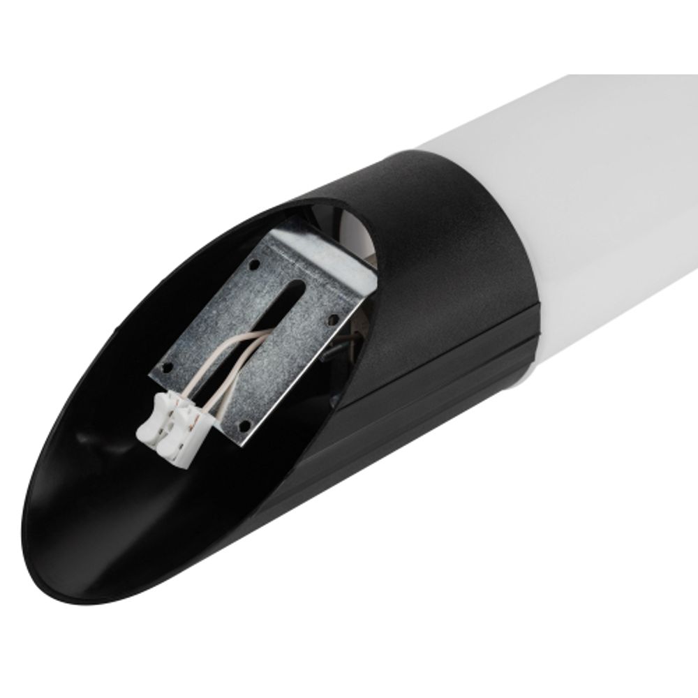 Садово-парковый светильник ЭРА НБУ 01-60-018 Поллар настенный черный IP54 Е27 max60Вт h400мм | Садово-парковые светильники