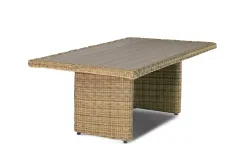"Бергамо" плетеный обеденный стол, цвет соломенный