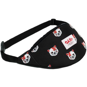 Поясная сумка OLDY. Кот. Черный