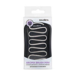 Арома-расческа для сухих и влажных волос с ароматом Лаванды мини Solomeya Aroma Brush for Wet&Dry hair