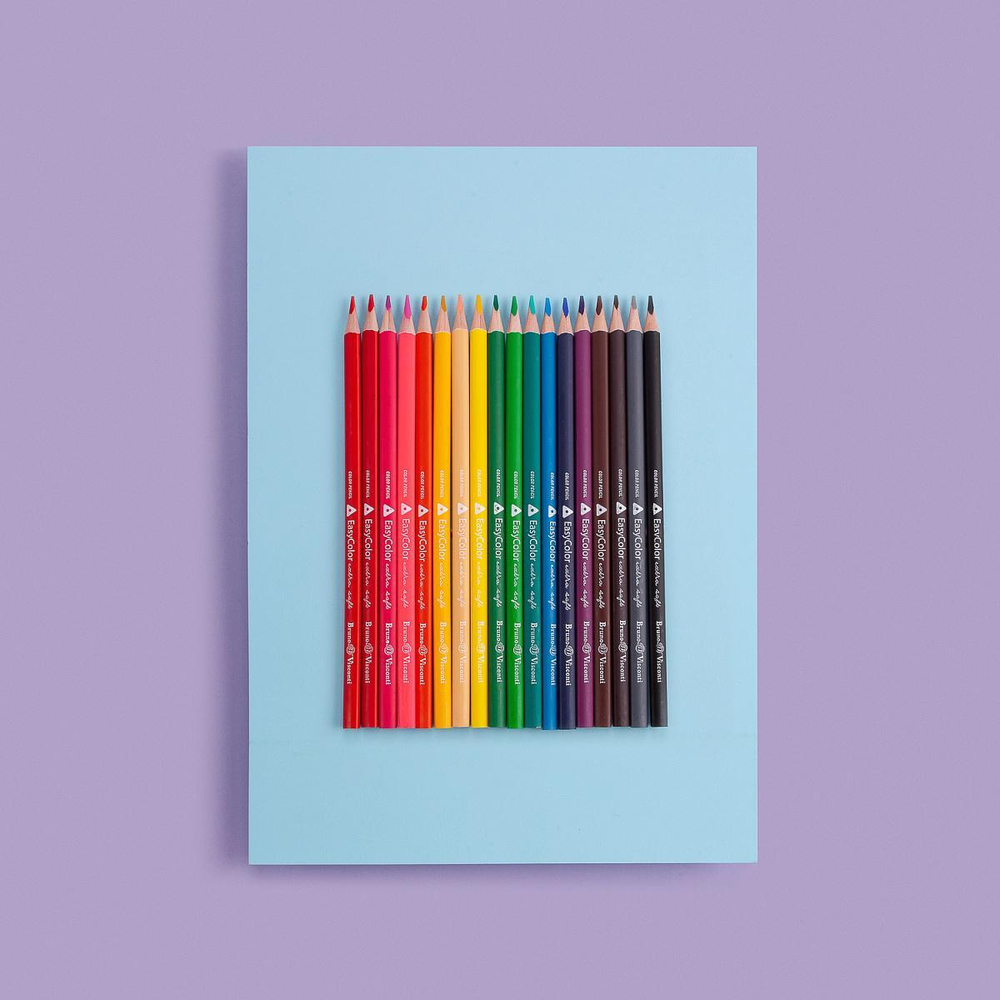 Карандаши 18 цв. "EasyColor" (Bruno Visconti)