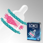 Стимулирующая насадка на пенис 19см с продлевающим эффектом Sitabella Loko Lux