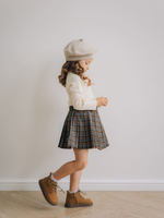 Юбка-шорты в клетку, Серый