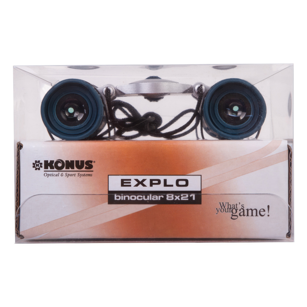 Бинокль Konus Explo 8x21— прорезиненный корпус