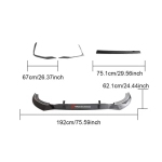 Карбоновая губа с канардами для AUDI RSQ8 2021+ Ауди обвес