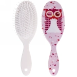 Расчёска массажная «Stylish hair - Совы», микс 4 вида, овал, 22*7 см