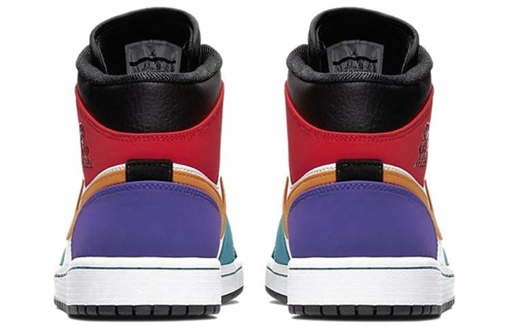 Кроссовки Jordan Air Jordan 1 Mid Whiteredmulti