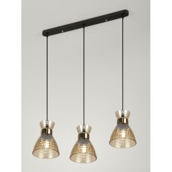 Светильник подвесной (подвес) Rivoli Iris 9186-203 3хЕ27 60 Вт модерн | Rivoli