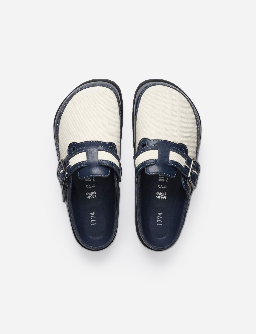 Birkenstock 1774 Boston Canvas Mischmaterial " Midnight Navy Canvas"