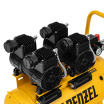 Компрессор безмасл. малошумный DLP -3000/50, 3 кВт, 2х1,5 кВт,50 л, 2850 об/мин,500 л/мин Denzel