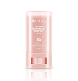 Jmsolution glow luminous flower light sun stic spf50+ - Солнцезащитный стик с розовой водой