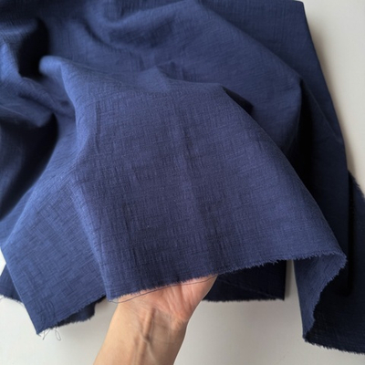 Фактурный хлопок «Рельеф» Синий