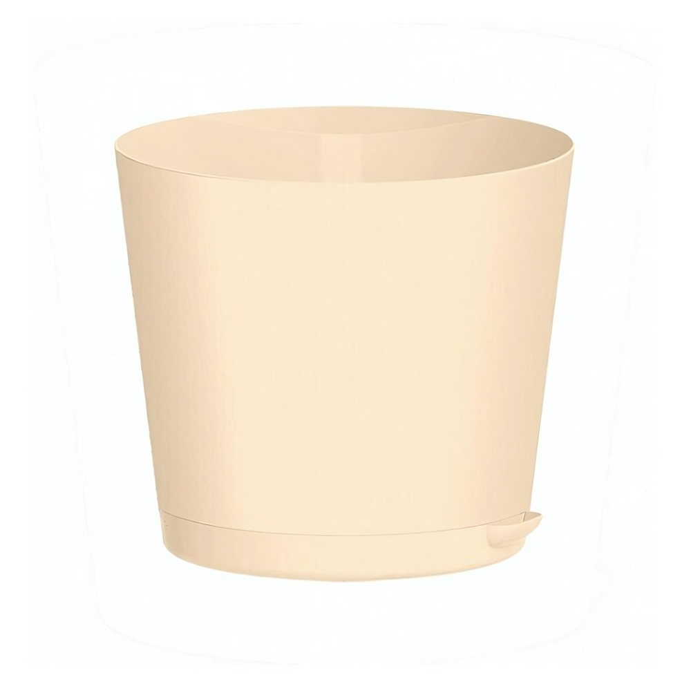Горшок для цветов "Oregano" D160 мм, 2л с прикорневым поливом (светло-бежевый)