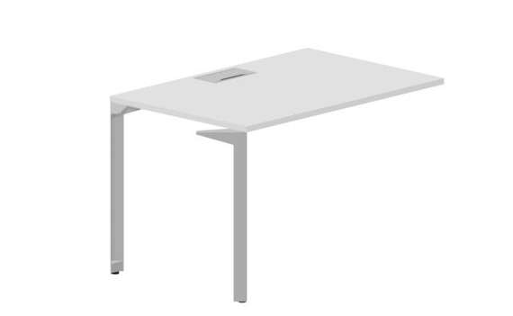 Стол 118х78х75см (металлический аутлет) - приставной элемент