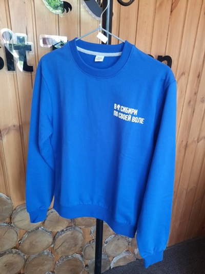 Толстовка синяя