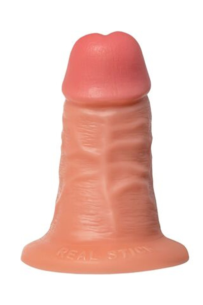 Крупный фаллоимитатор RealStick CALIBER - 14 см. (Цвет: телесный)
