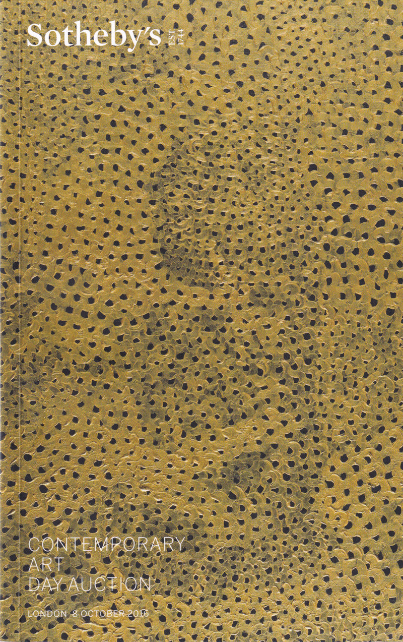 Мини-каталог аукциона Sotheby's, Лондон, Современное искусство: дневной аукцион от 8 октября 2016 года