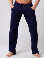 Мужские спортивные брюки прямого силуэта (Размер: M) (Цвет: синий)