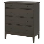 Комод с 4 ящиками - IKEA IDANAS/IDANÄS, 104x118 см, темно-коричневый ИДАНЭС ИКЕА
