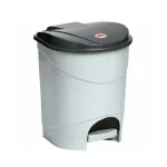 Контейнер для мусора с педалью 7л Мраморный 0,29,213х0,23м (комплект 9 шт)